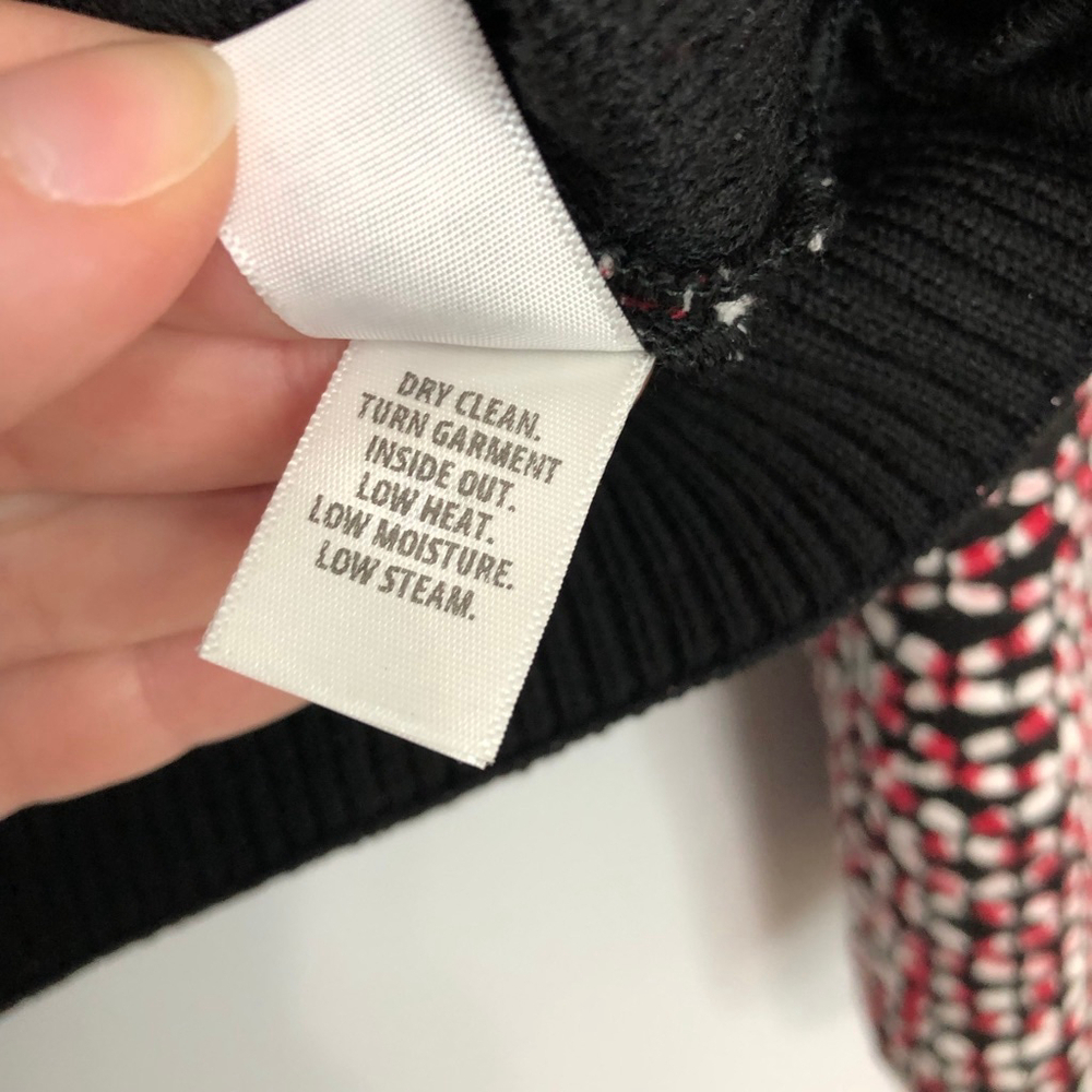 St John Knit Caviar Tweed Zip Front Cardigan Jacket Petite - Picture 8 of 10